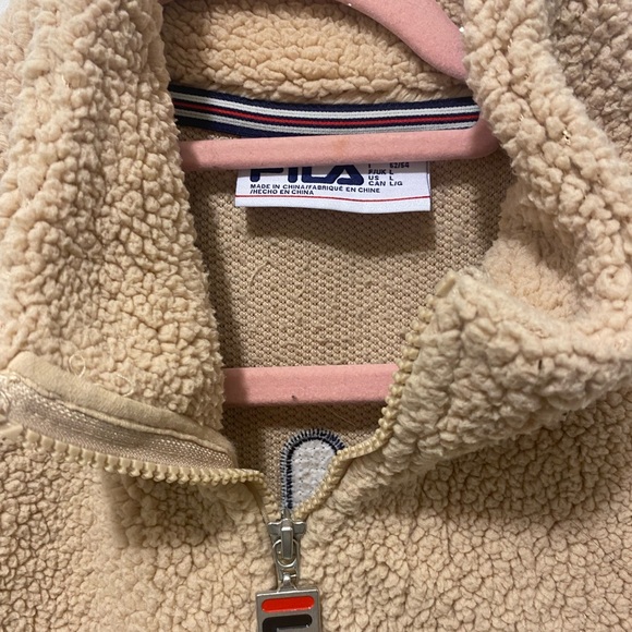 Urban Outfitters Fila Sherpa (teddy bear) jacket - Picture 3 of 4